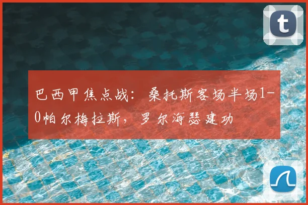 巴西甲焦点战：桑托斯客场半场1-0帕尔梅拉斯，罗尔海瑟建功